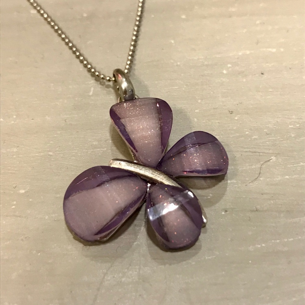 🦋 Purple Butterfly Necklace